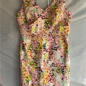 Jessica Simpson Asymmetrical Floral Dress - Multicolor